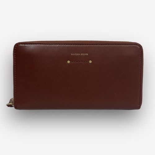 Portefeuille Vanessa Bruno cuir marron