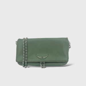 Pochette Rock Cuir vert d’eau